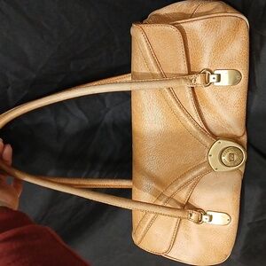 Elegant Tan Leather Cole Haan Handbag